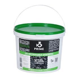 Уголь PRIME для пресноводных аквариумов, ведро 5л