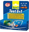 Тест Tetra 6 в 1 GH/kH/NO2/NO3/pH/CL2 полоски для пресной воды 25шт