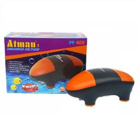 Компрессор Atman PP-400 супертихий для аквариумов до 400 литров, 2х180 л/ч, нерегулируемый