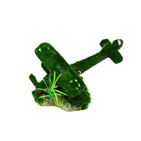 Декорация пластиковая PRIME Самолет в мохе 22х17х11.5см